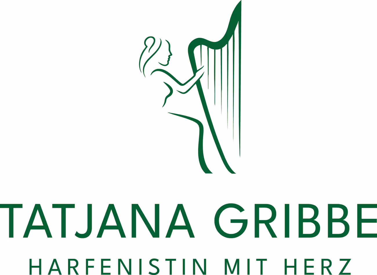 Logo Tatjana Gribbe - Harfenistin mit Herz